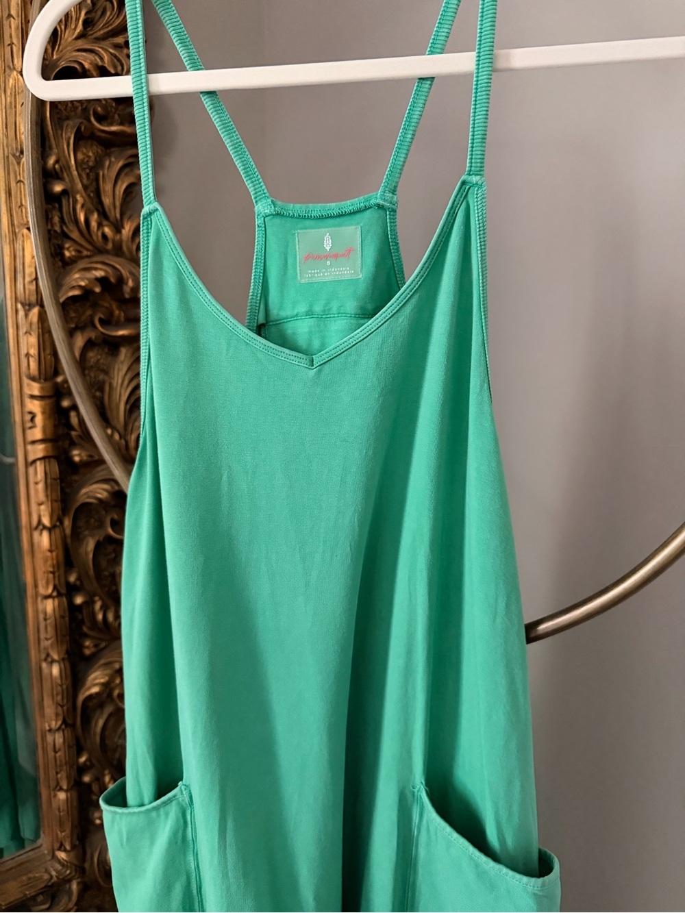 Free People Teal Hot Shot Onesie - Small - Picture 2 of 6